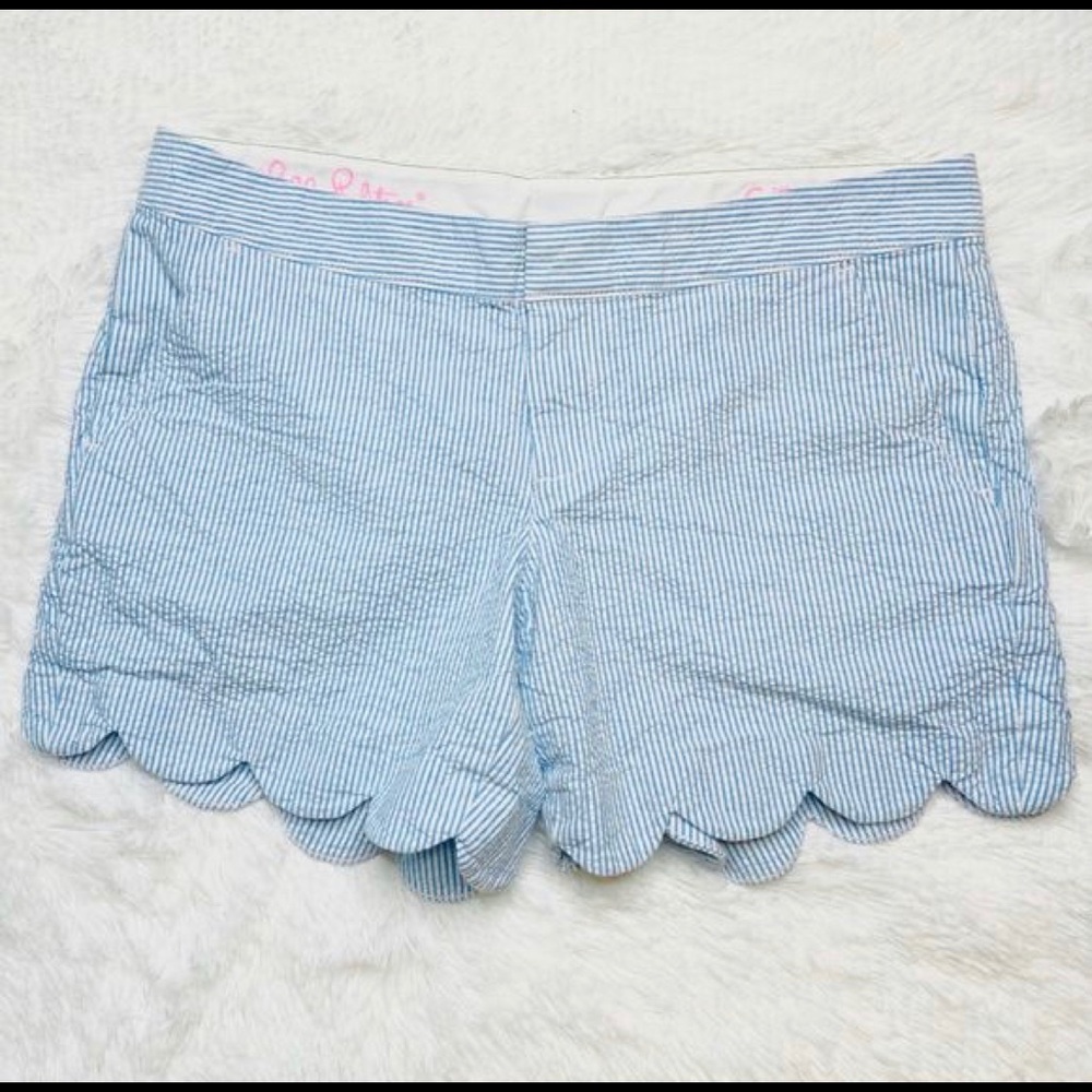 Lilly Pulitzer seersucker buttercup shorts